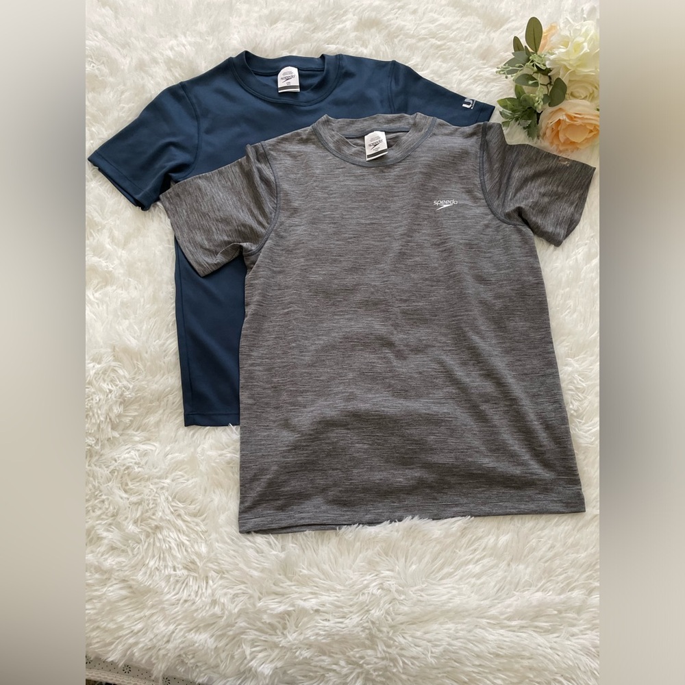 2 pieces speedo boy gray & blue